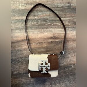Tory Burch Eleanor Calf Hair Small Convertible Shoulder Bag